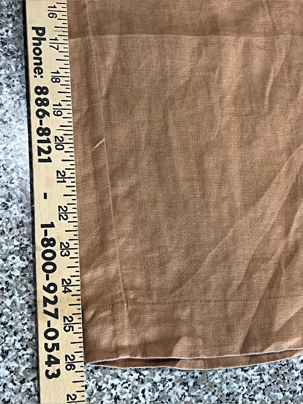 Reformation Justin High Rise Linen Pants Trousers Barely Brown Womens 6 - Picture 6 of 9